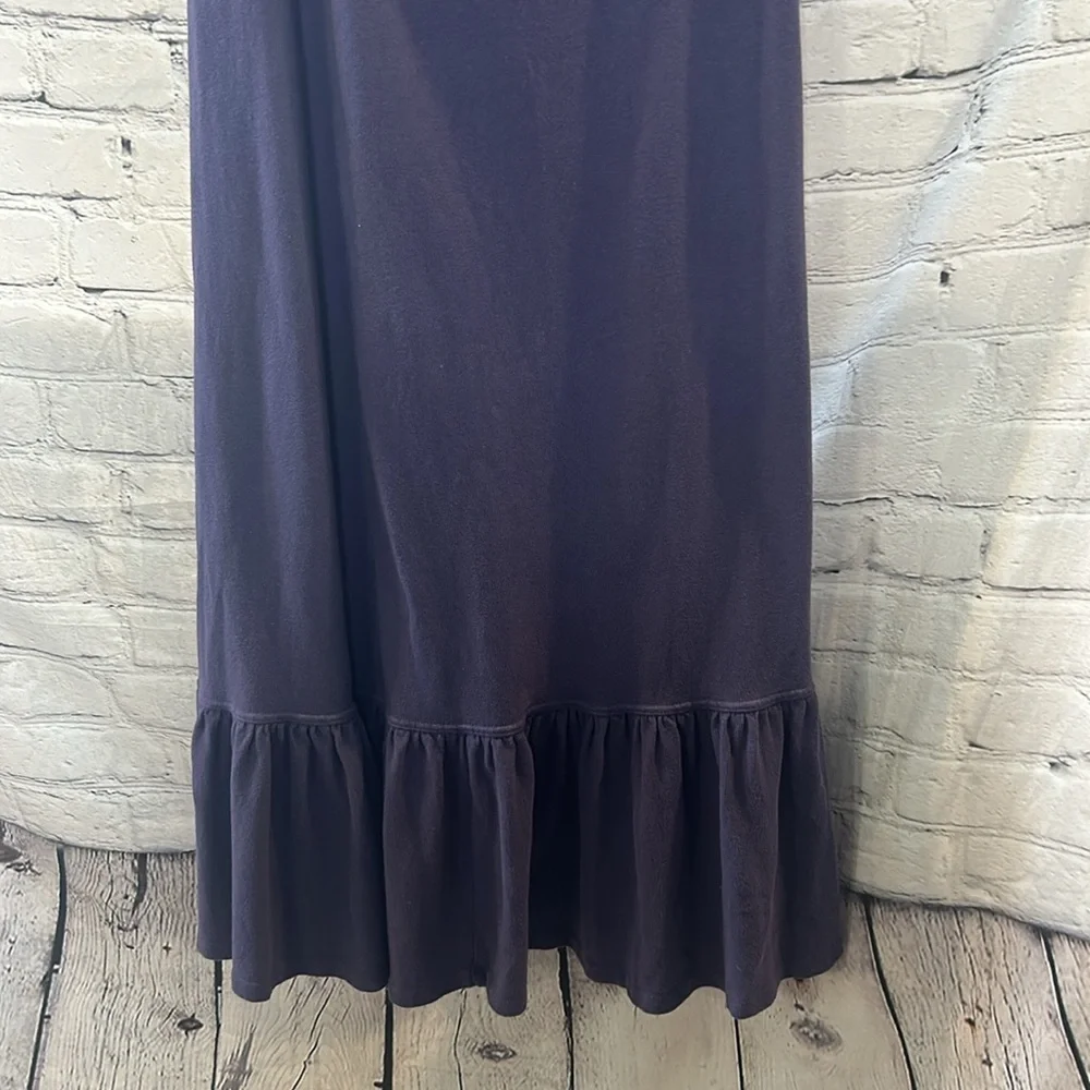 Free People Beach Navy Blue Strapless Maxi Dress Size Large Excellent Condition